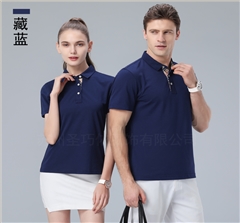 夏季企業翻領T恤衫訂制生產工廠