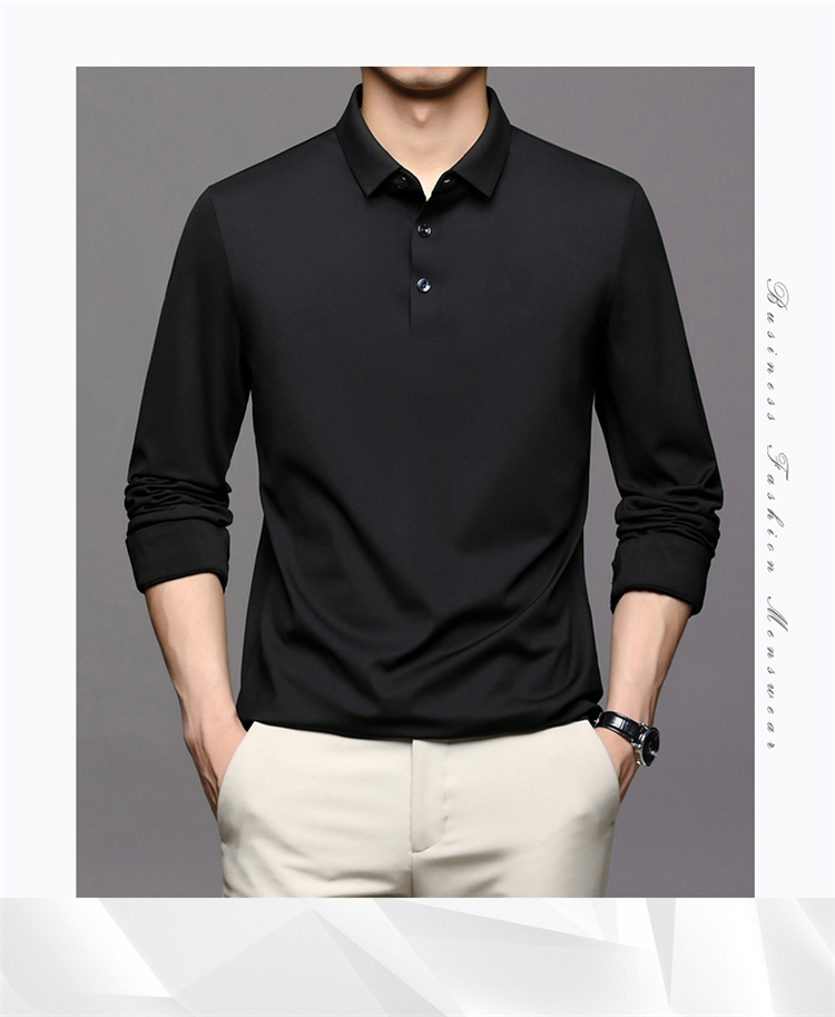 廠家加工定做高端長袖無縫壓膠POLO衫 廠家加工定做高端長袖無縫壓膠POLO衫